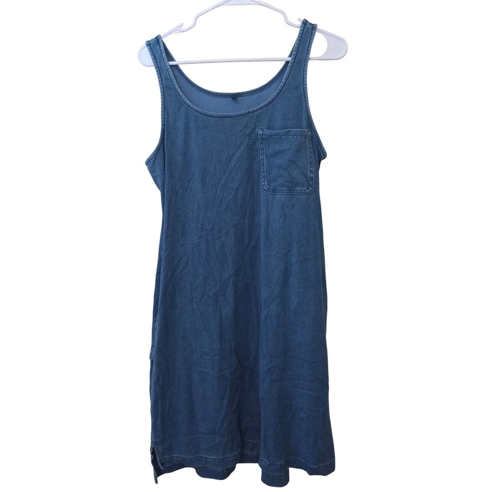 Halara Denim Dress Blue Size Medium Regular